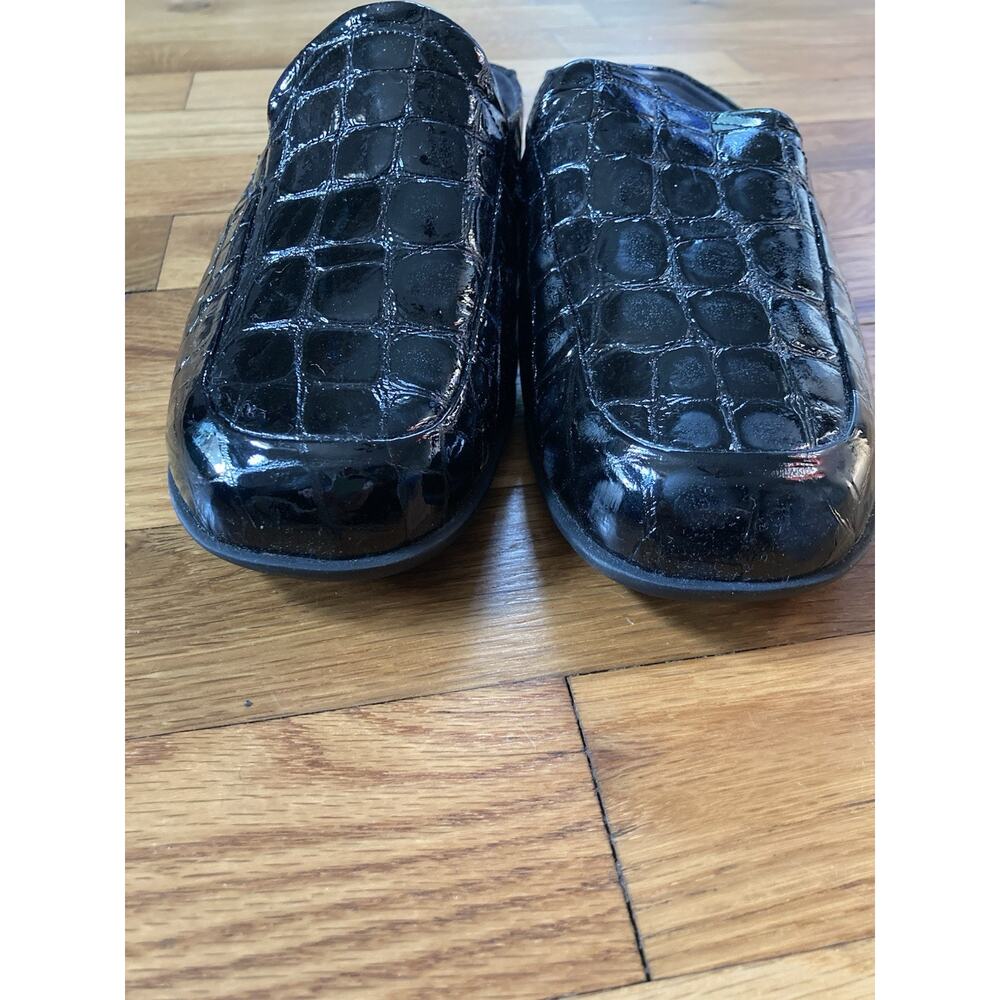 Mephisto Cool-Air Black Patent Leather Croc Loafers Slip On Shoes Women's 8 - Picture 3 of 8